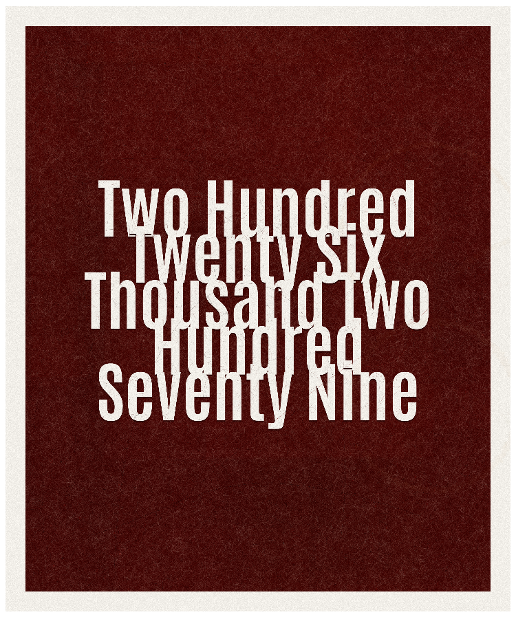 Count #226279
