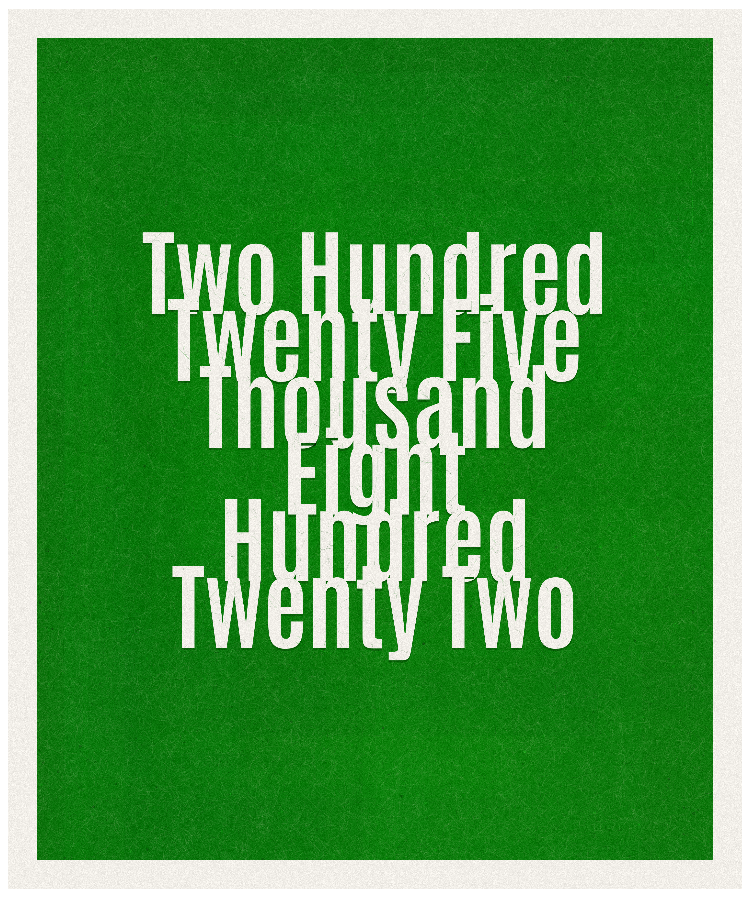 Count #225822