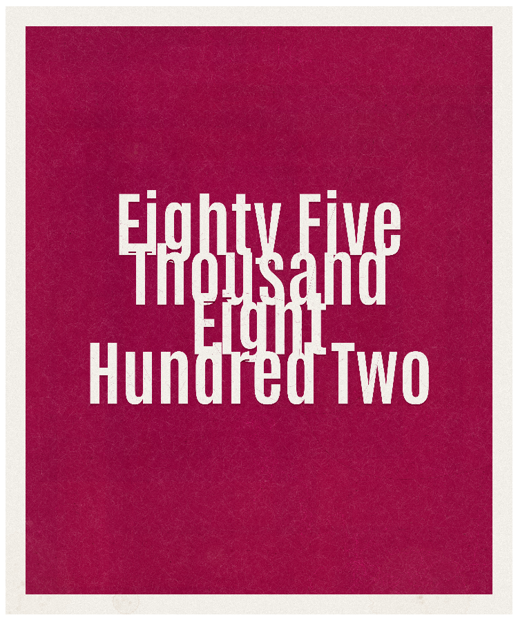 Count #85802