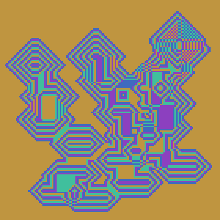 Superimposed Octagonal Pyramids #67