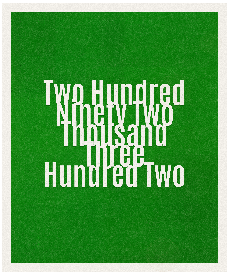 Count #292302