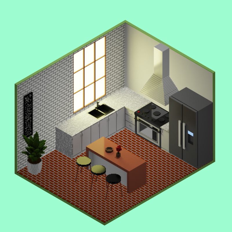 Isometric kitchen #31