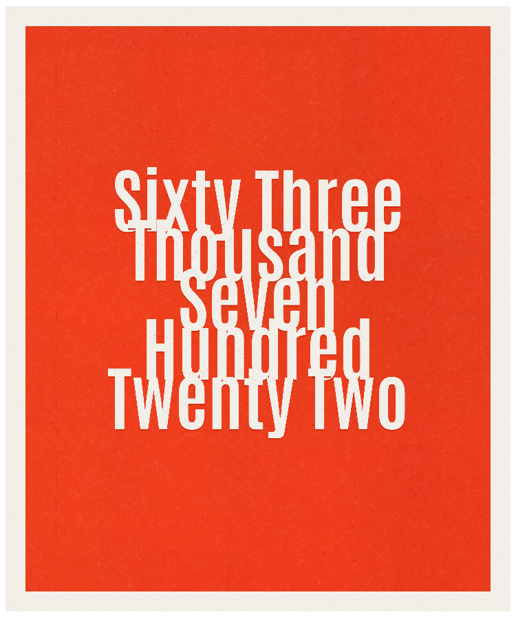 Count #63722