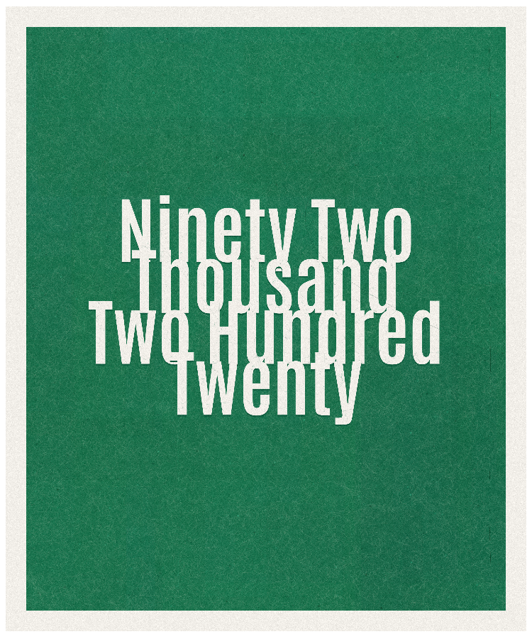 Count #92220