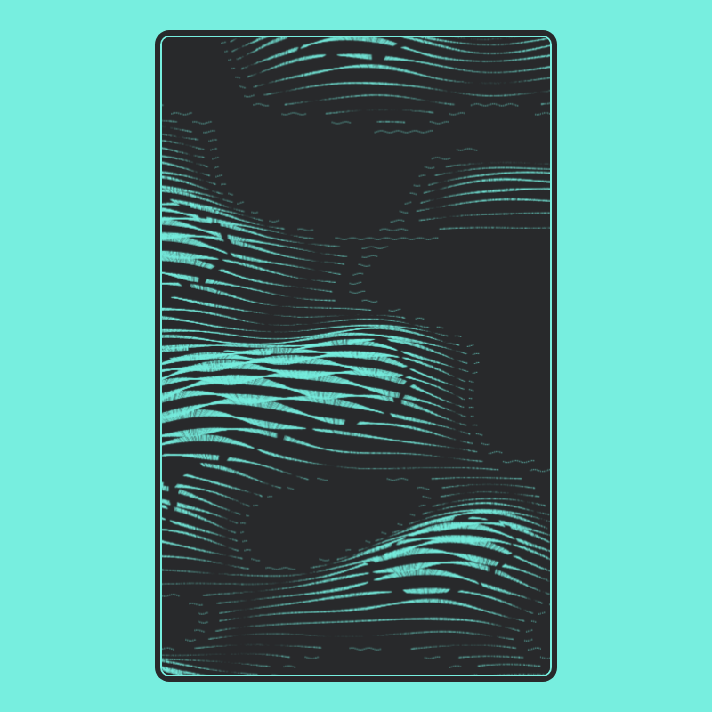Topographic Playing Card #22