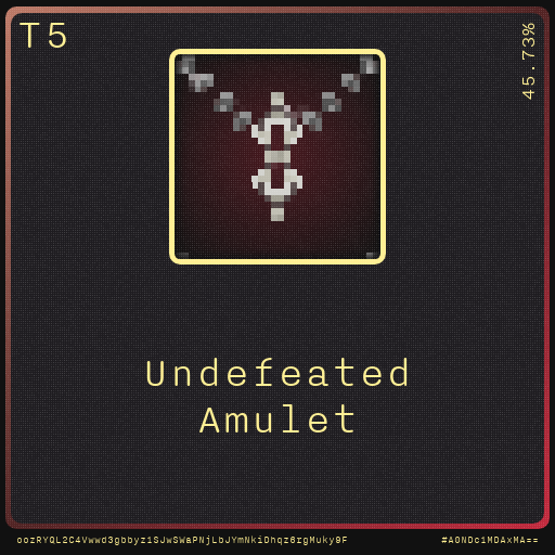 Gear for your quests - Amulet #64