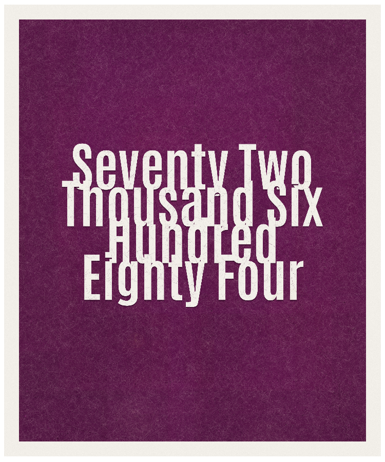 Count #72684