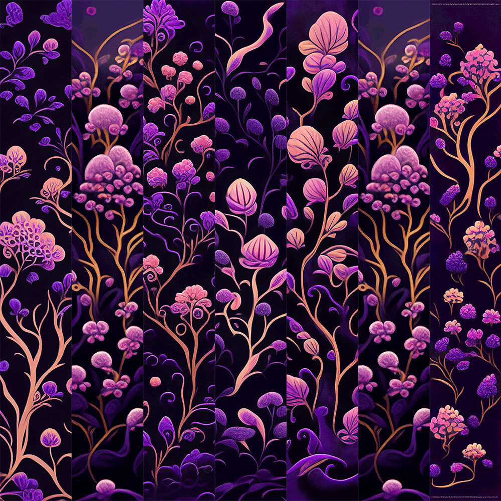 AI Purple Flowers