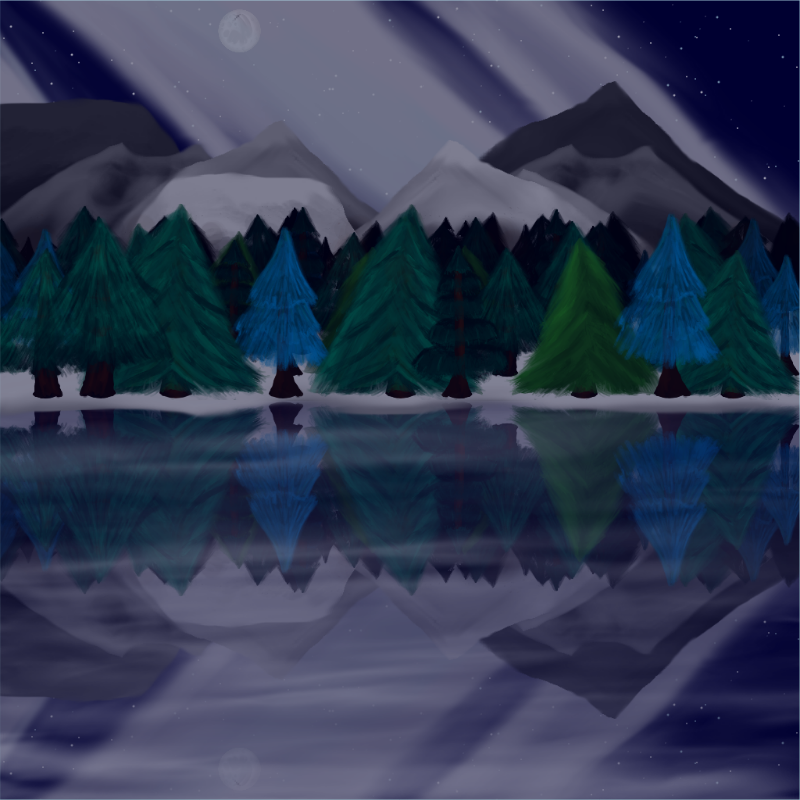 Moony Winter Lake #22