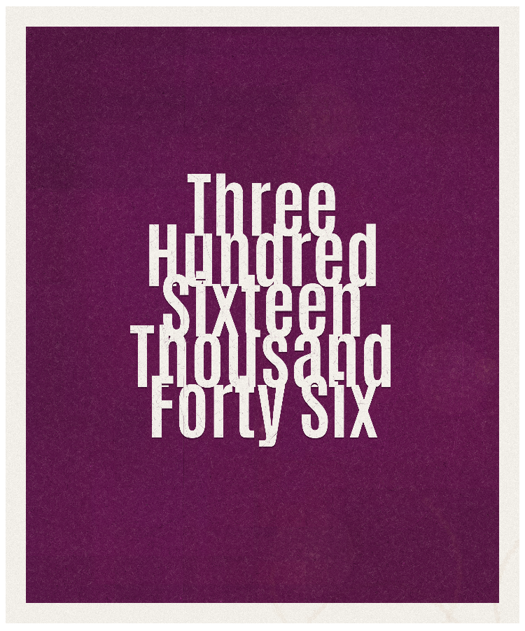 Count #316046
