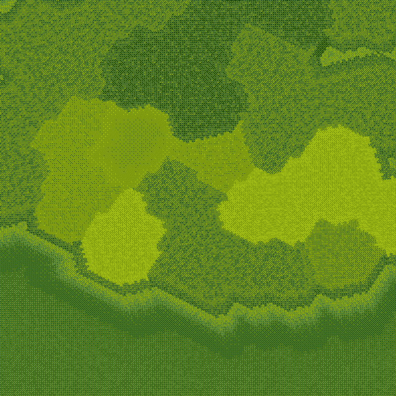 Littlecube Maps: Green Dithering #8