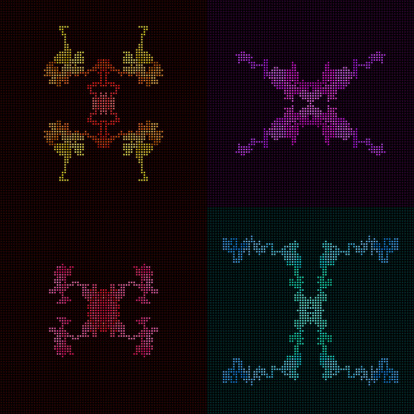 Dither Creatures 2x2 #31