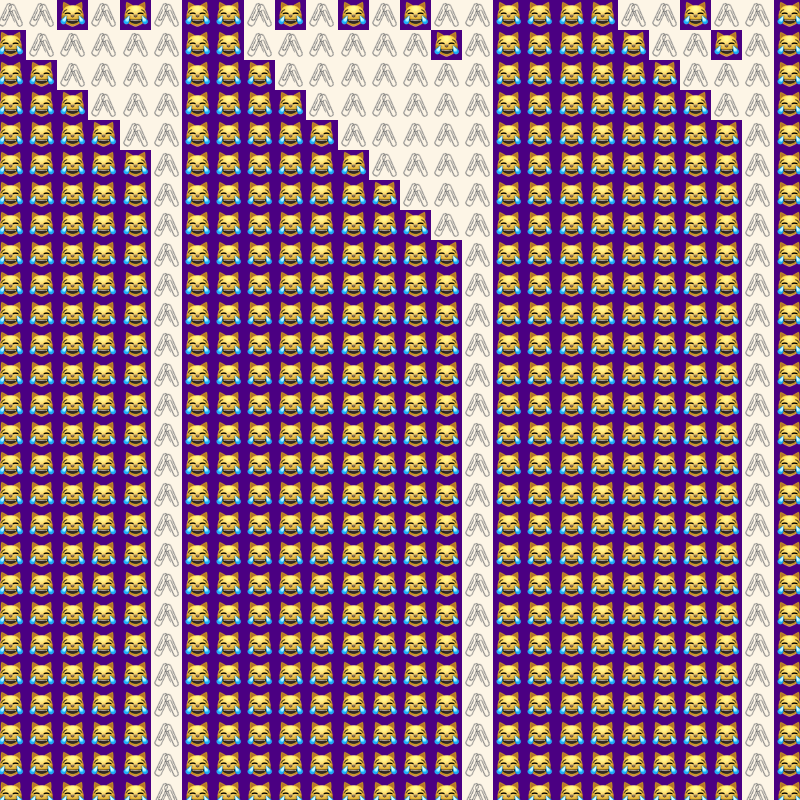 Elementary Cellular Emoji Automata #397