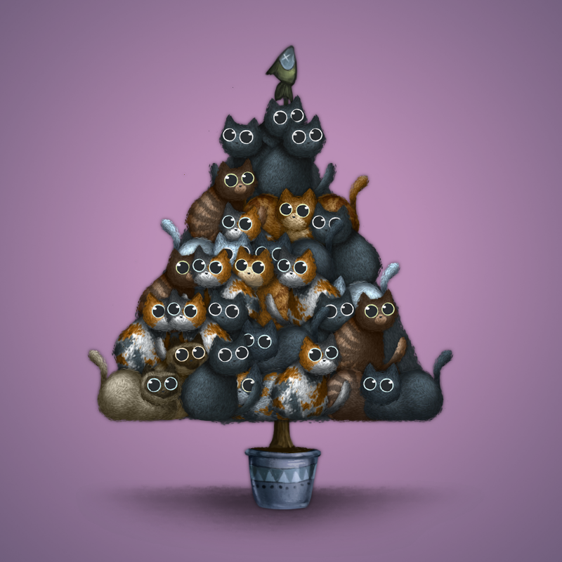 Fluffy Christmas Tree #41