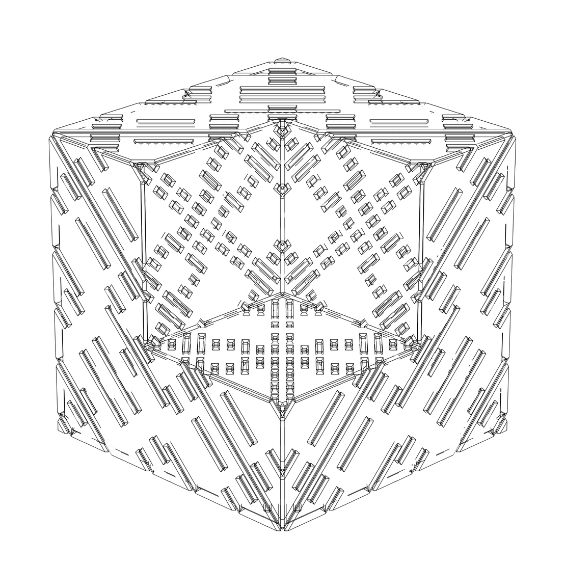 LL21 Alien Art Cube #153