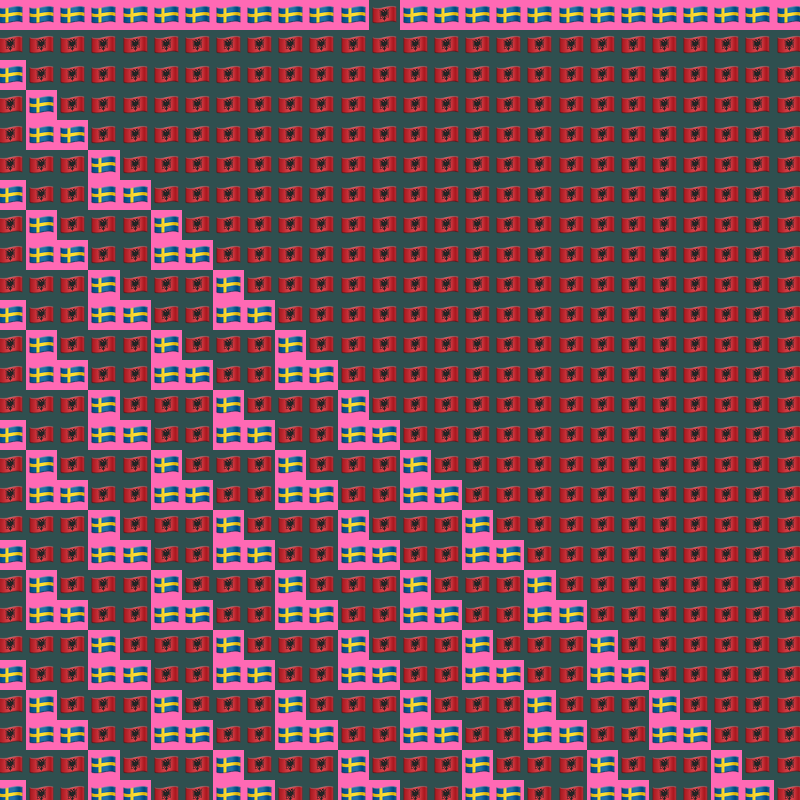 Elementary Cellular Emoji Automata #442