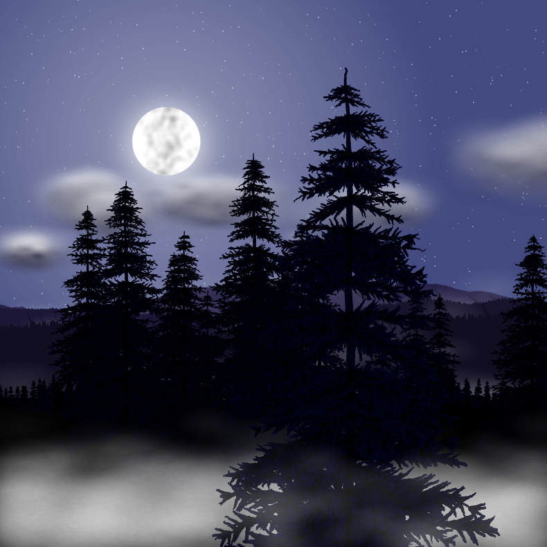 Moonlit Mountains #47