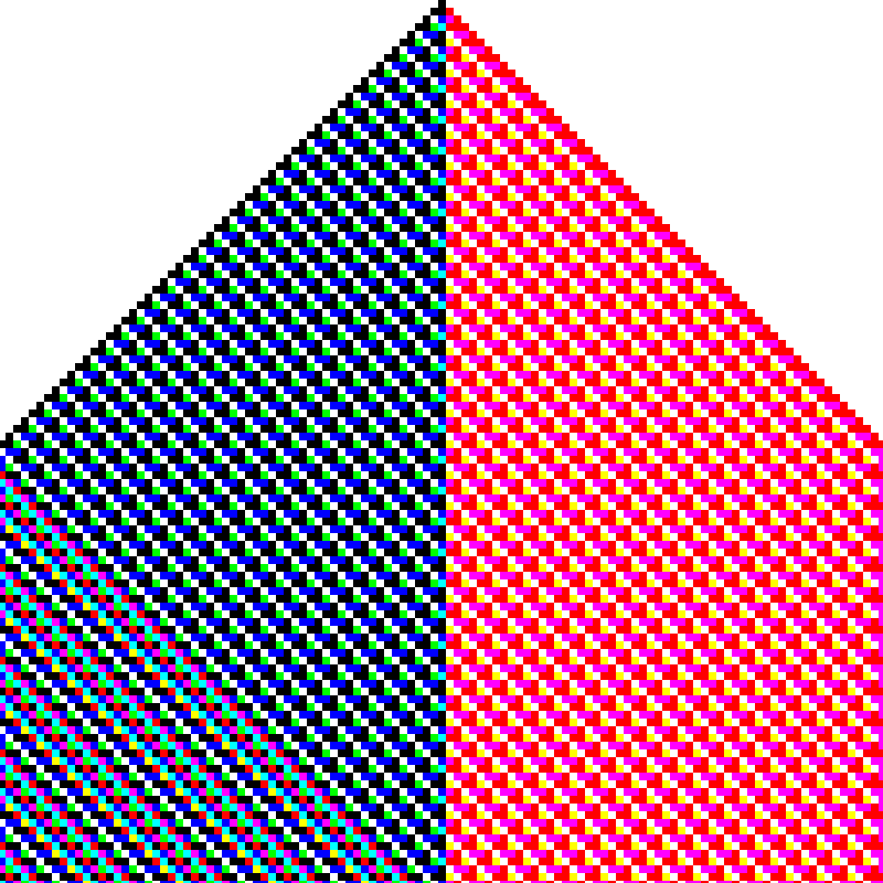 RGB Elementary Cellular Automaton #621