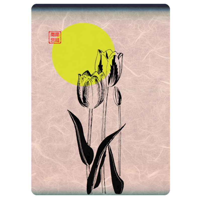 Zen flower card  #18