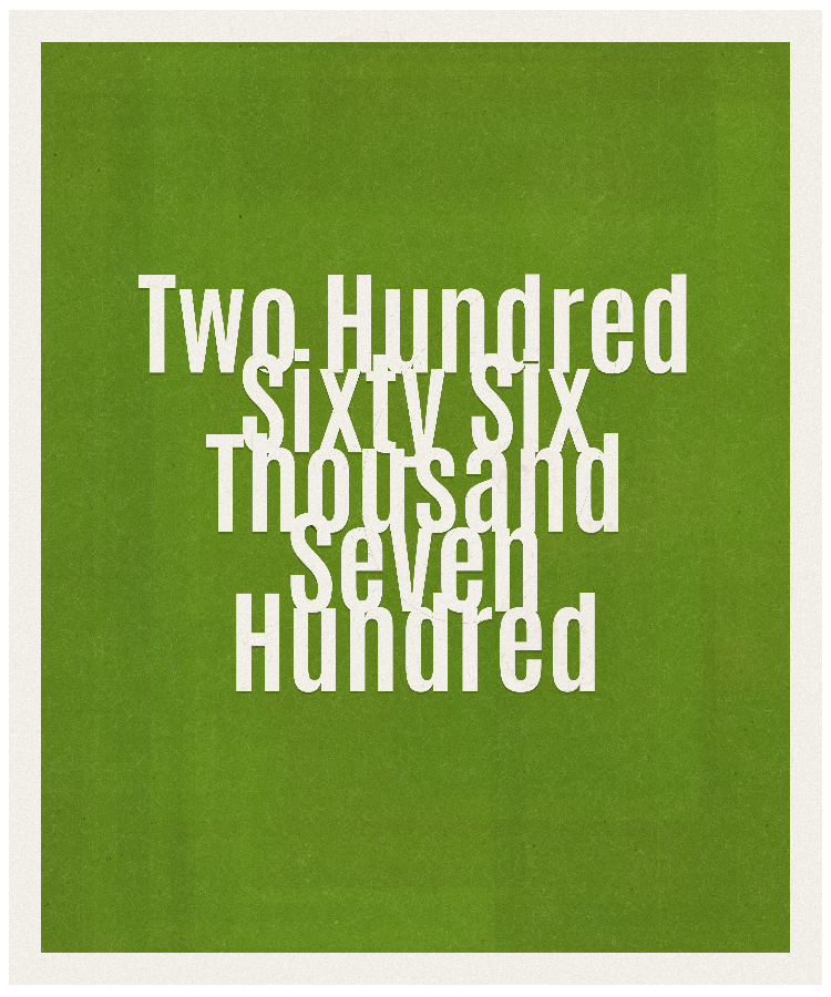 Count #266700
