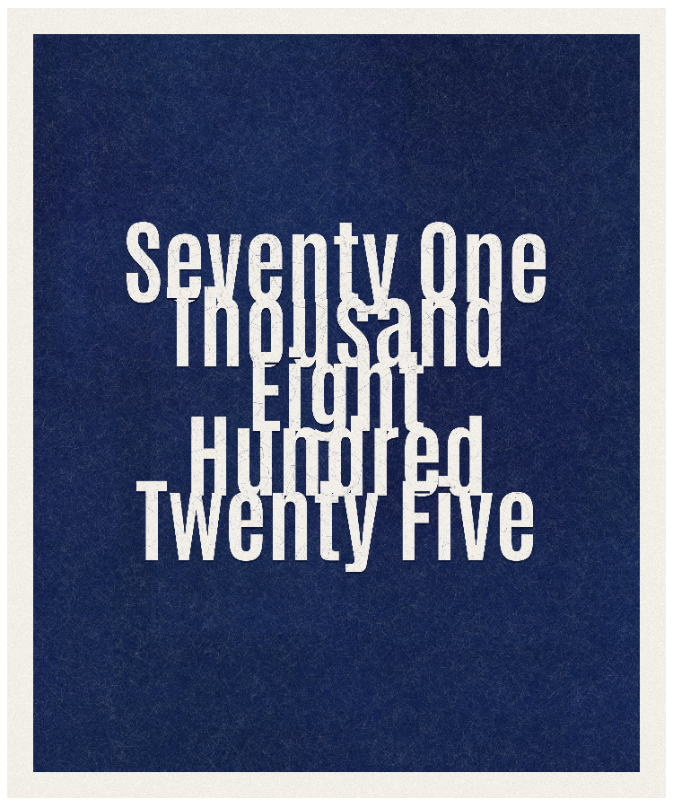 Count #71825
