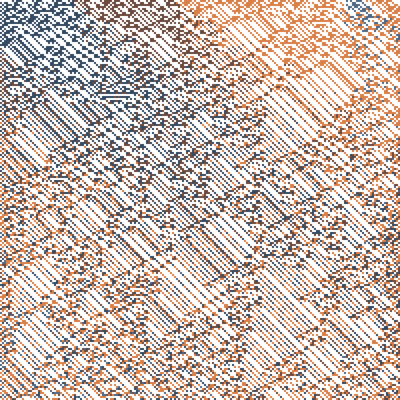 Colored Elementary Cellular Automaton #32