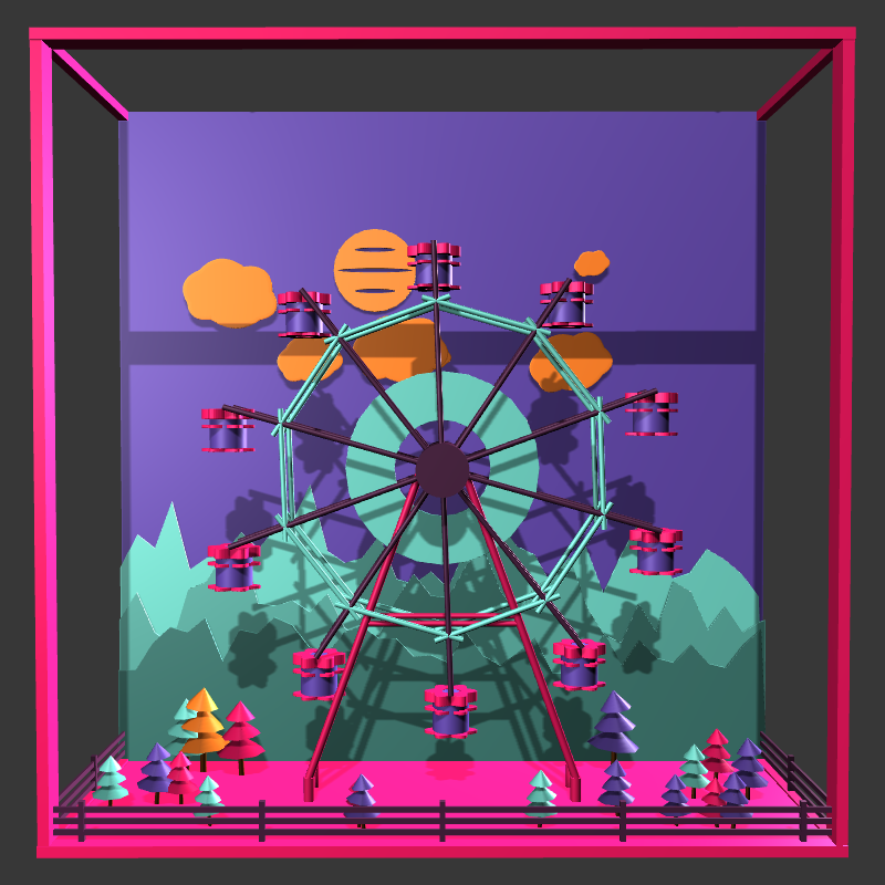 “Uncle Run” Fun Park: Ferris Wheel #1