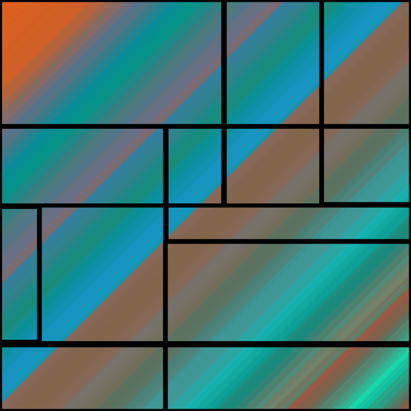 Stacked Mondrian #16