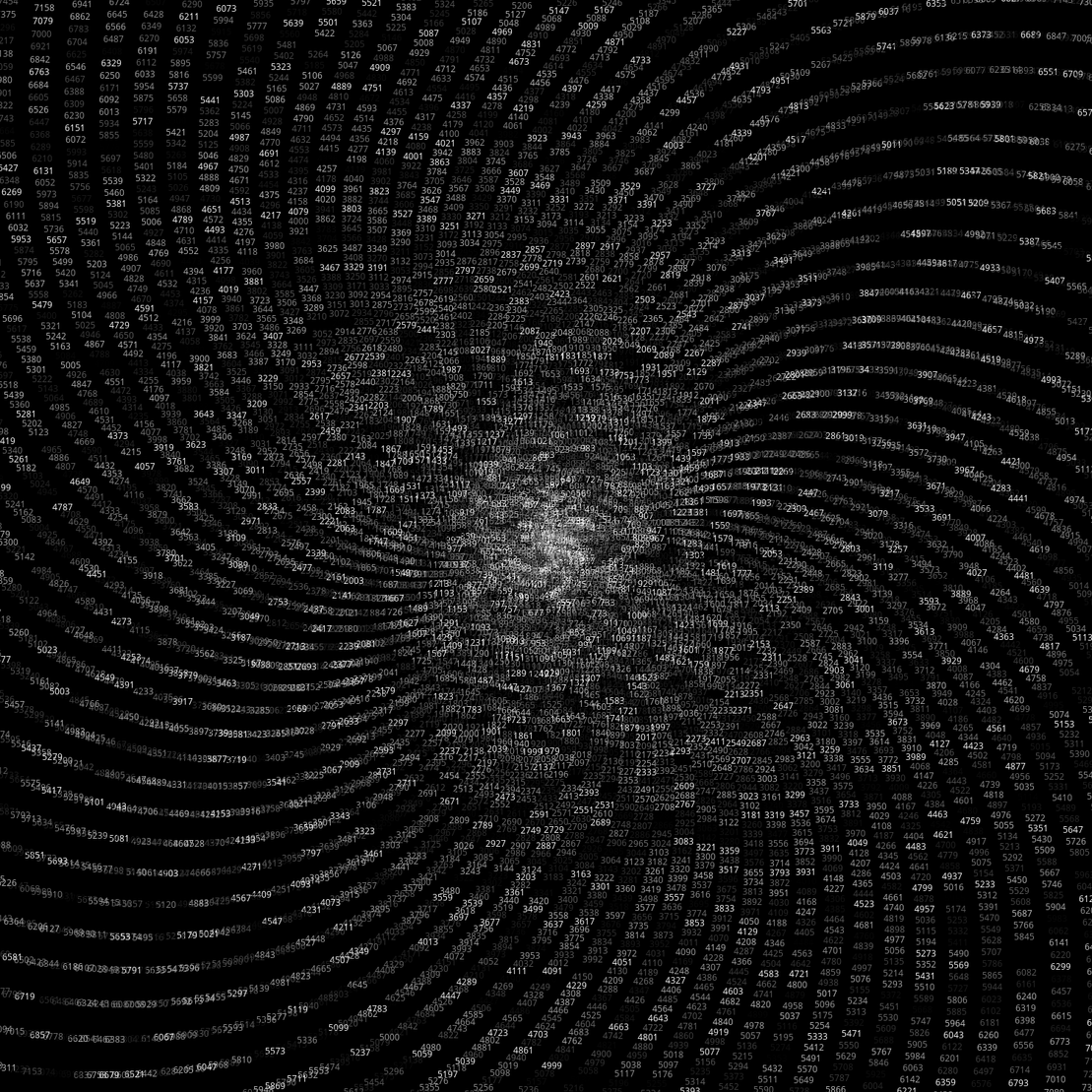 Polar Plot of Numbers #204