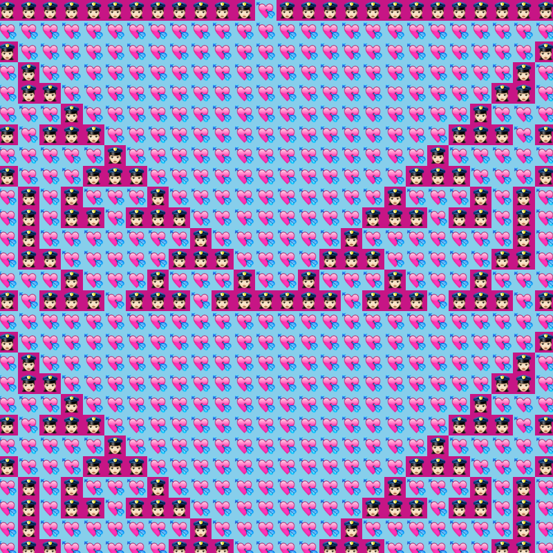 Elementary Cellular Emoji Automata #757