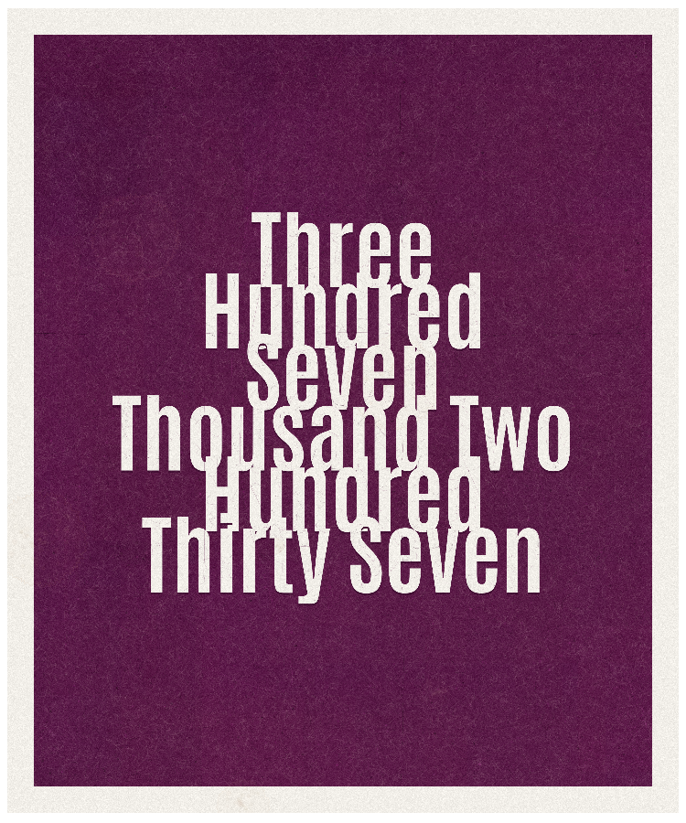 Count #307237