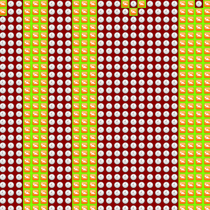 Elementary Cellular Emoji Automata #698