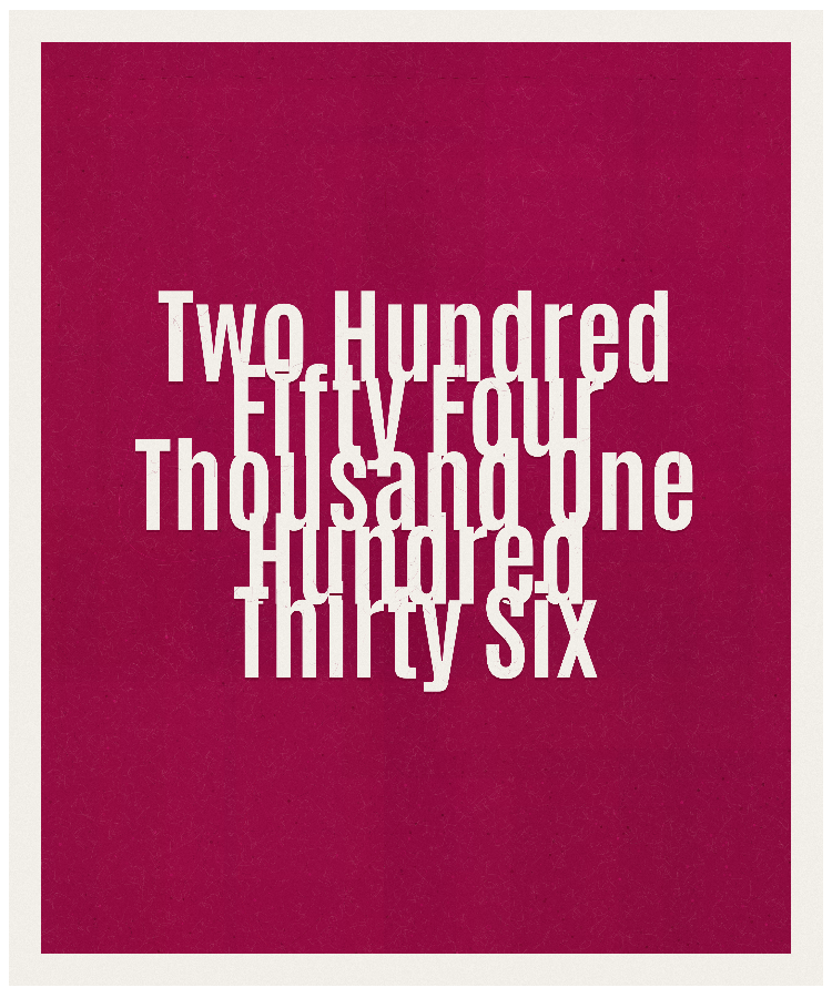 Count #254136