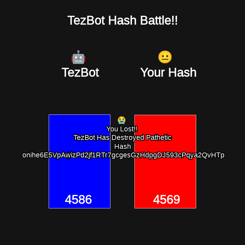 TezBot Battle #1