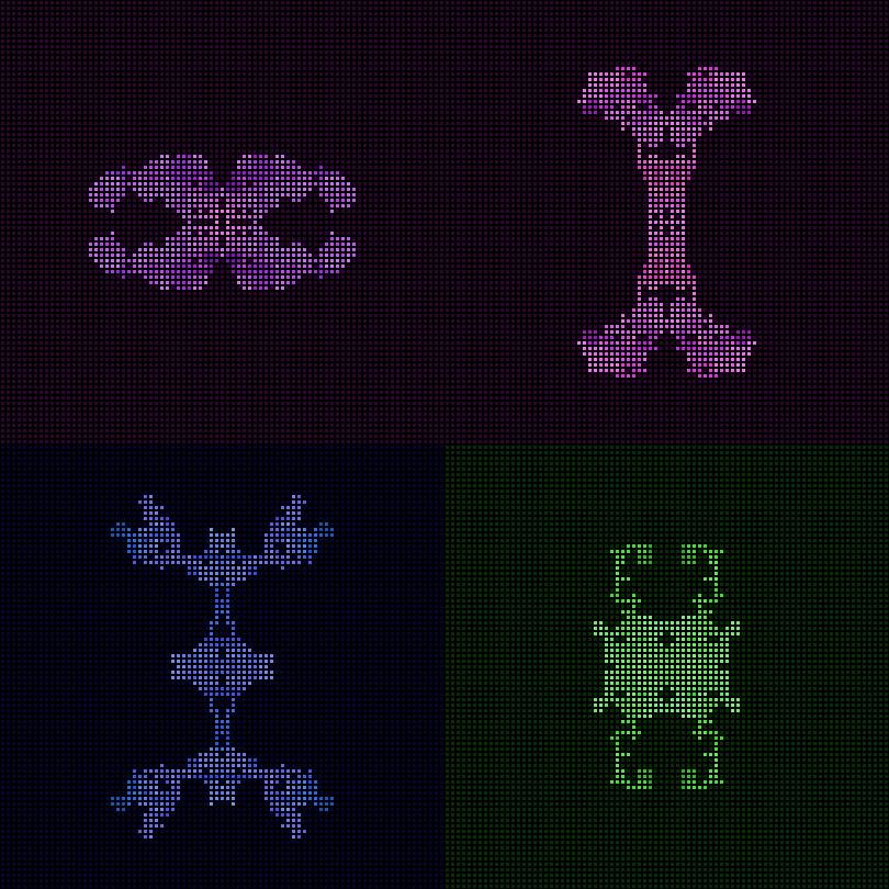 Dither Creatures 2x2 #9