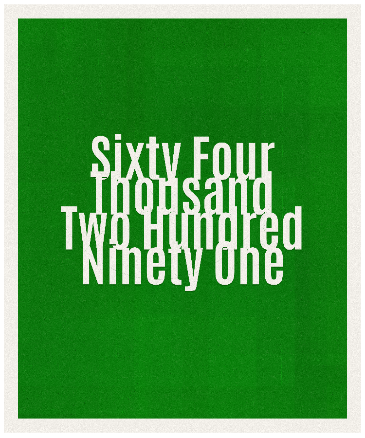 Count #64291