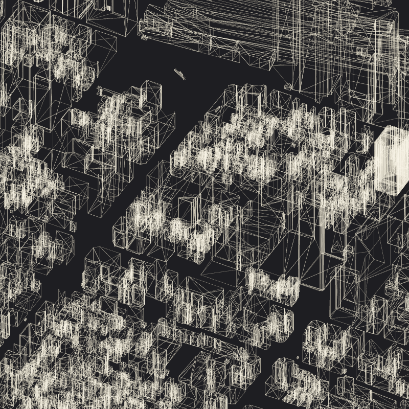 Wireframe City: Tokyo Shibuya #91