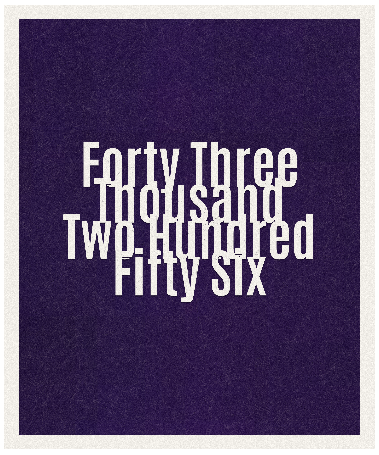 Count #43256