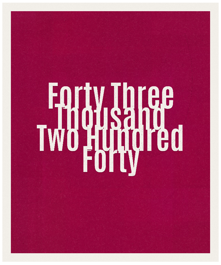 Count #43240