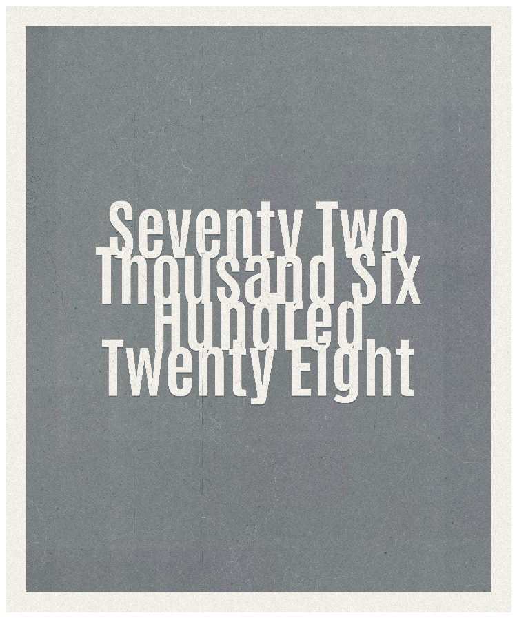 Count #72628