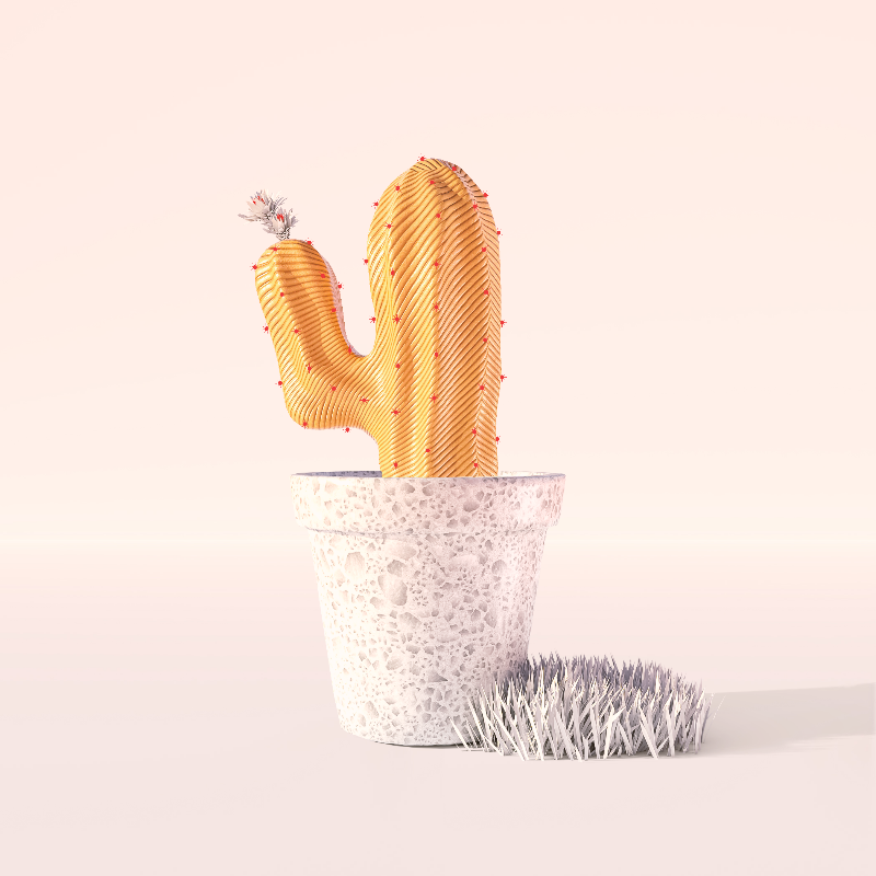 3D Crypto Cacti #24