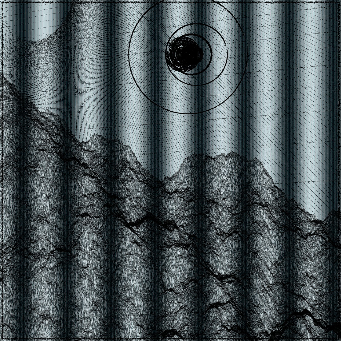 Surreal classic generative landscape #100