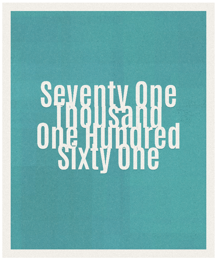 Count #71161