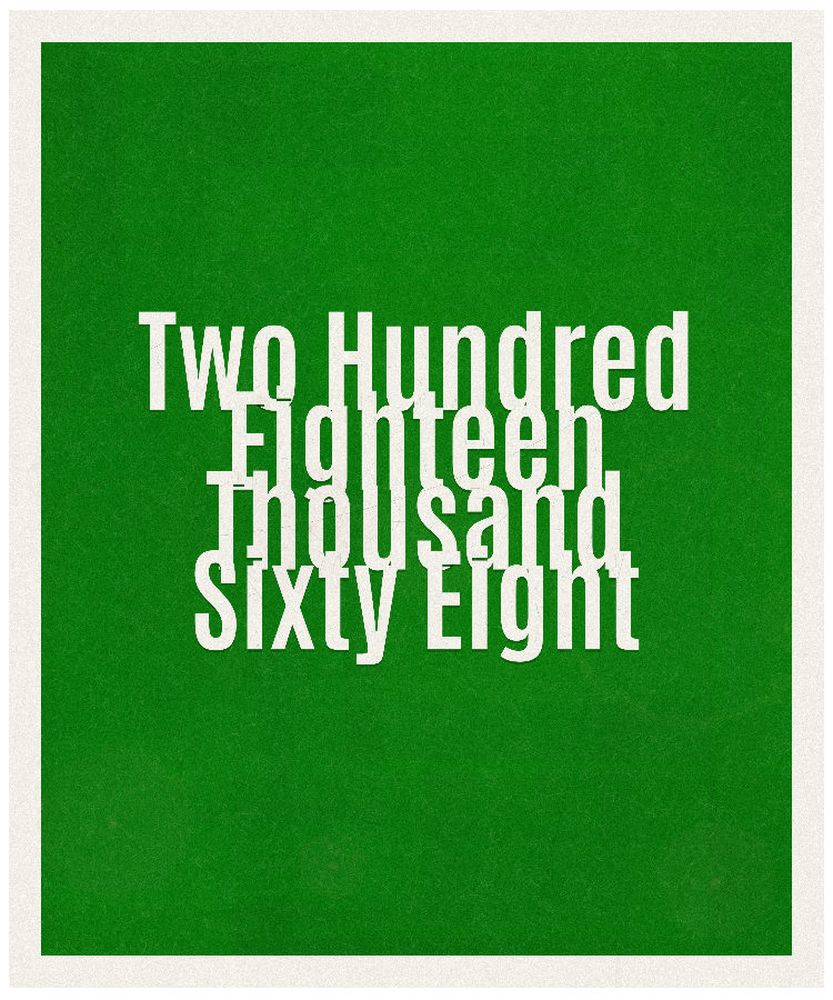 Count #218068