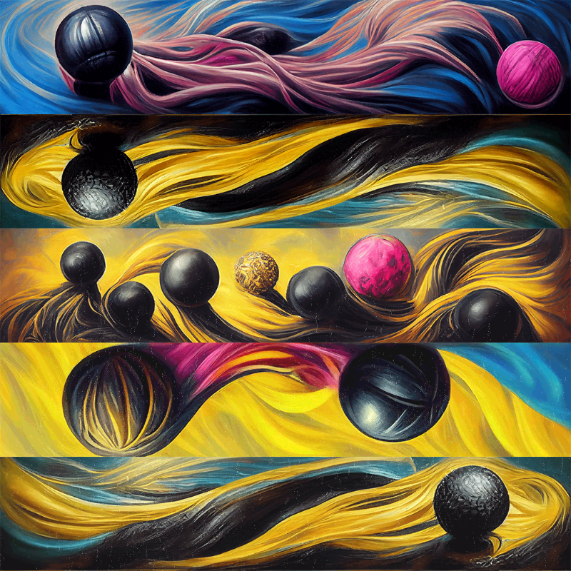 AI Abstract Balls #24