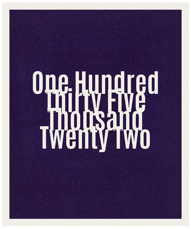 Count #135022