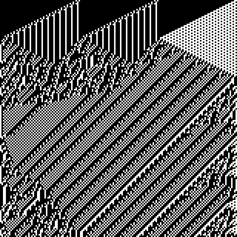 Colored Elementary Cellular Automaton #345