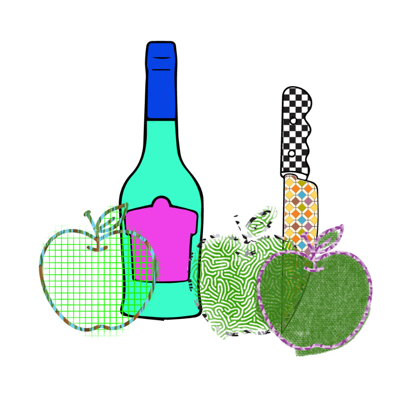 bottle and apples #63