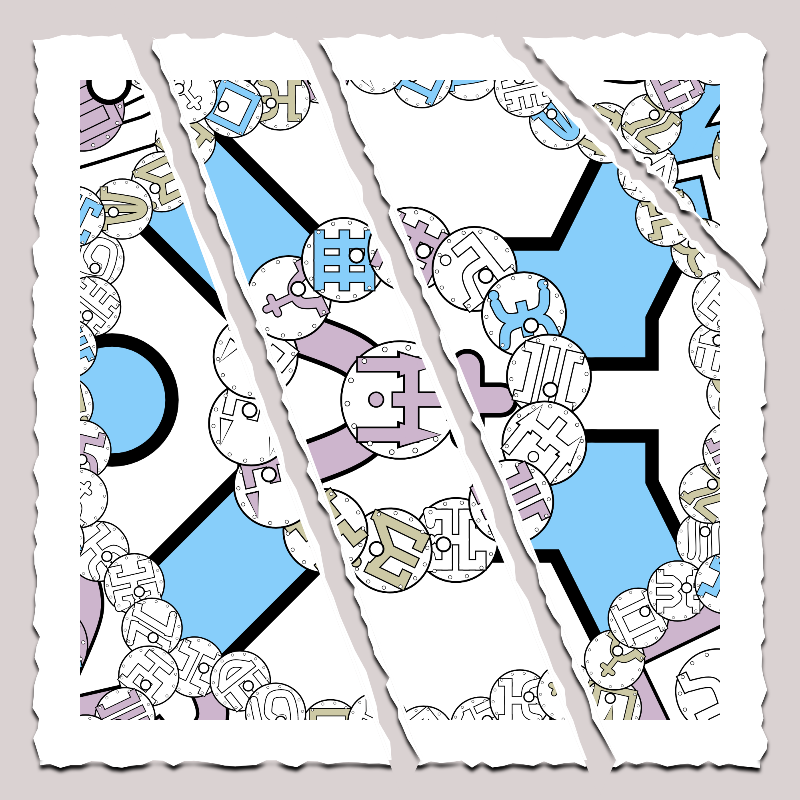 Fractals and fractures -"Alphabetic Signs" #39