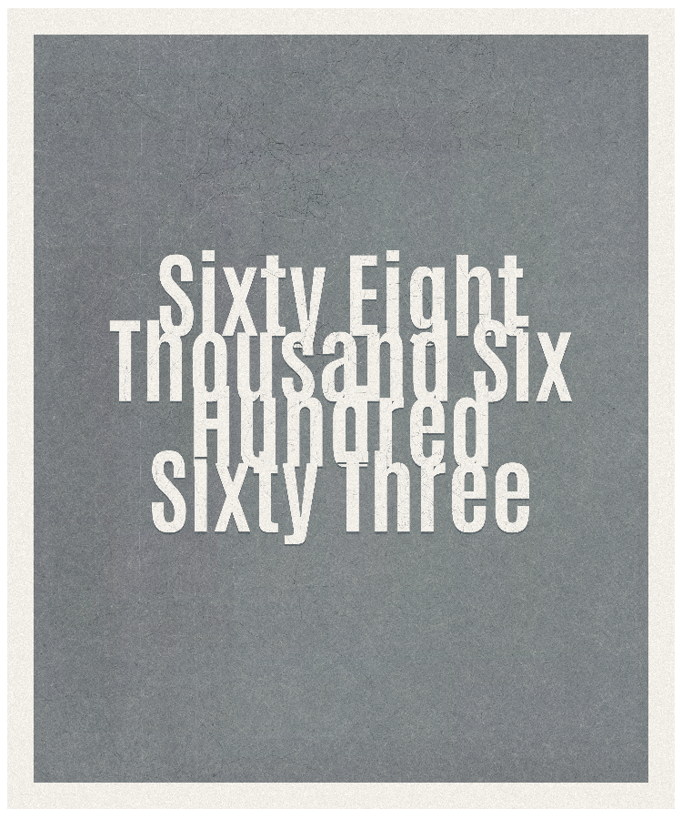 Count #68663